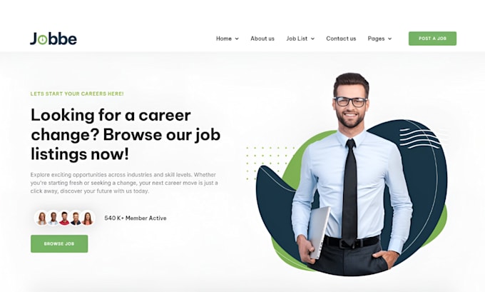 design recruitment website, job portal, job board hiring staffing agency website