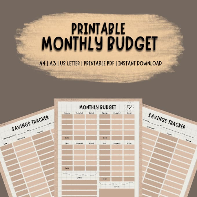 Send you a monthly digital budget template by Laureebudgets Fiverr