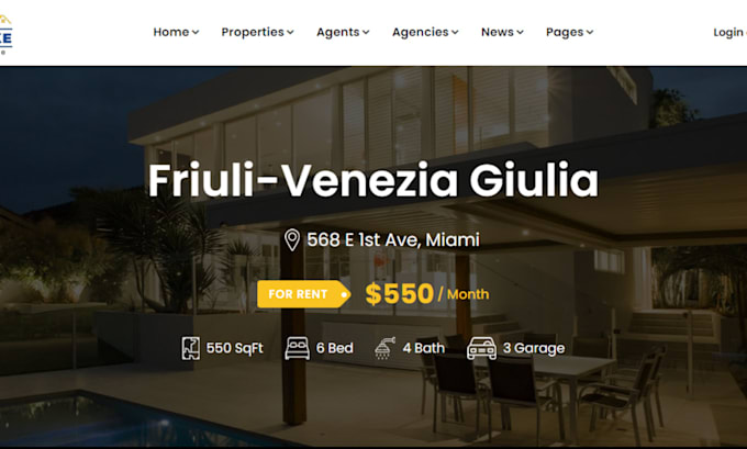 Example Website Space Rent Design and redesign squarespace short term rental website by ...