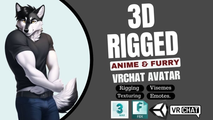 Create Custom 3d Sfw Nsfw Furry Anime Vrchat Avatar Vtuber Model From Scratch By Angelheart9 3862