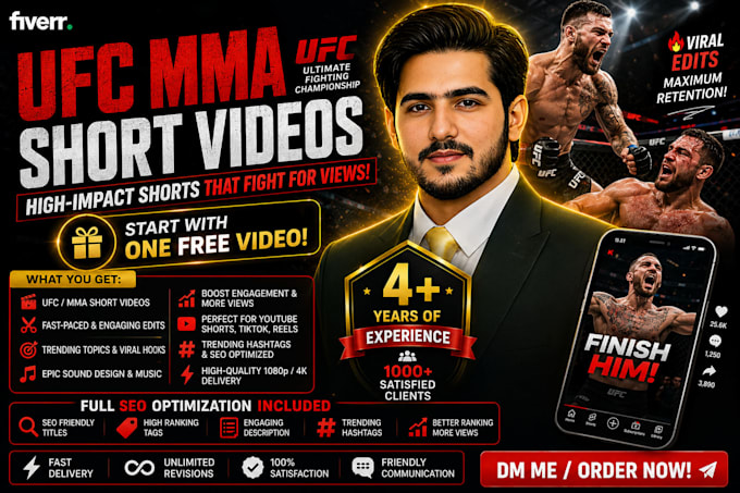 edit ufc MMA short videos