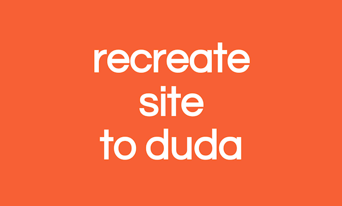 copy or recreate your website to duda