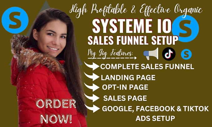 Hot Review! I will do systeme io sales funnel, systeme io landing page sales funnel in systeme io  for $15