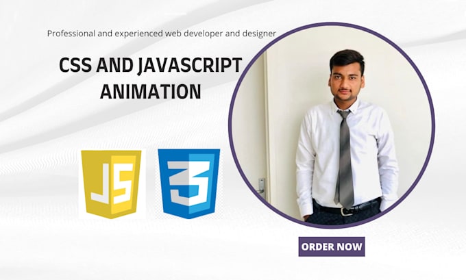 Make css and javascript animation for your website by Jazibsarwar | Fiverr
