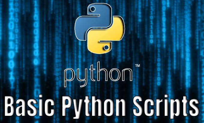 Code basic python scripts by Wms_15 | Fiverr
