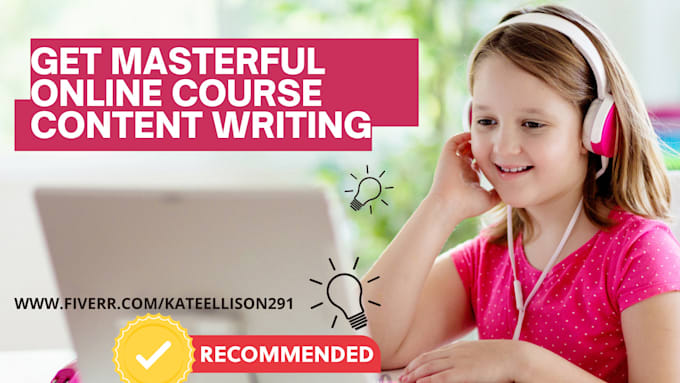 write online course content course creator course curriculum