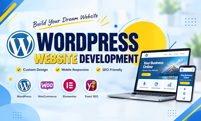 design and develop custom wordpress websites, ecommerce stores