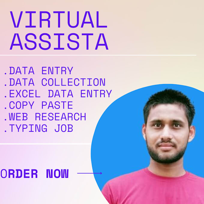 do accurate data entry, web research, typing and  copy paste