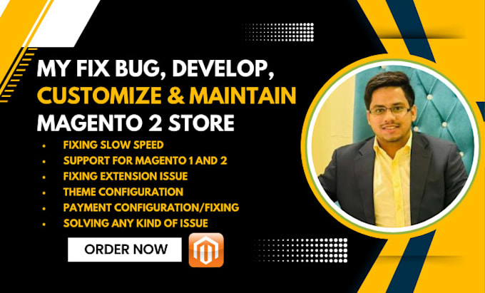 fix bug, develop, customize, maintain magento 2 store
