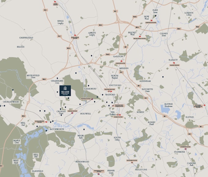 illustrate any map to your professional branding choice