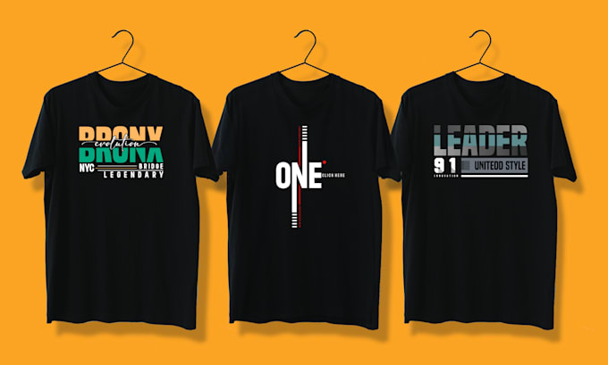 do awesome typography t shirt design within 6 hours