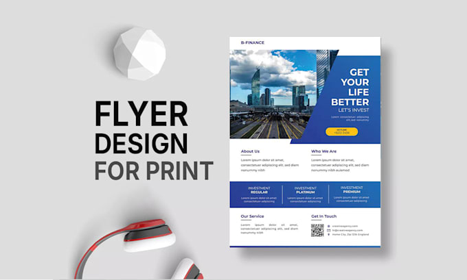 create great flyer or one pager designs