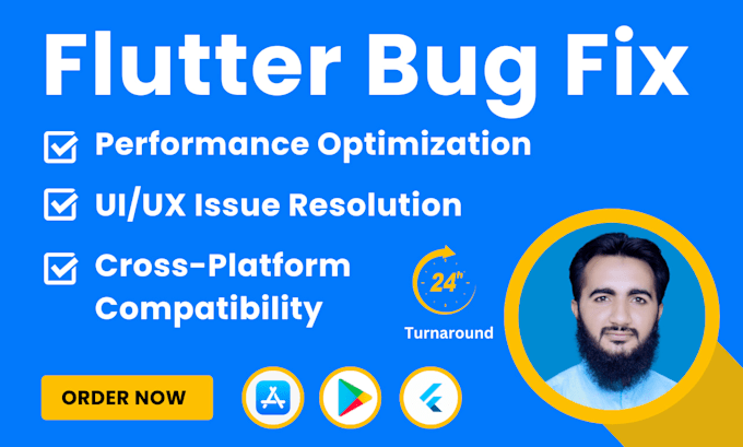 fix flutter app bugs, flutter bugs, flutter fixes, UI bugs