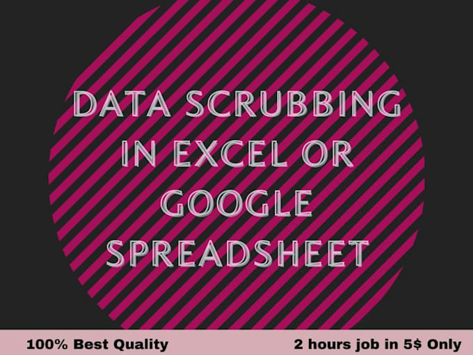 data scrubbing in excel or google spreadsheet jobs