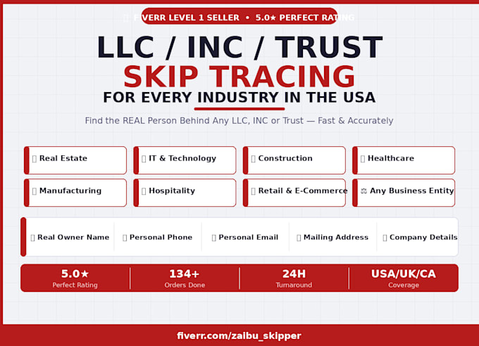 skip trace llc, inc trust business owners names, phones, emails addresses