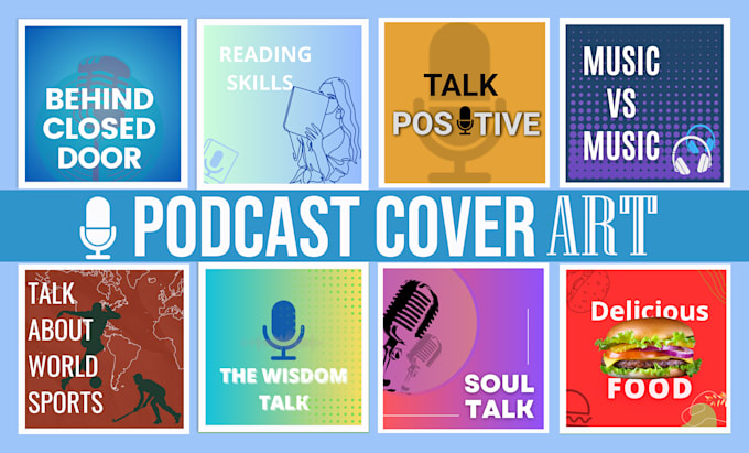 design podcast cover art or podcast thumbnail