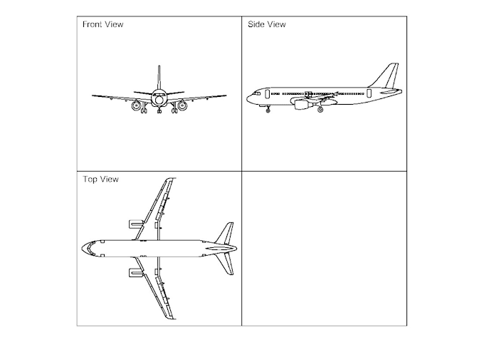 create orthographic projection and isometric views in autocad