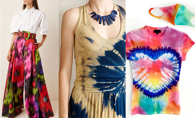 design seamless tie dye digital pattern for fabric print