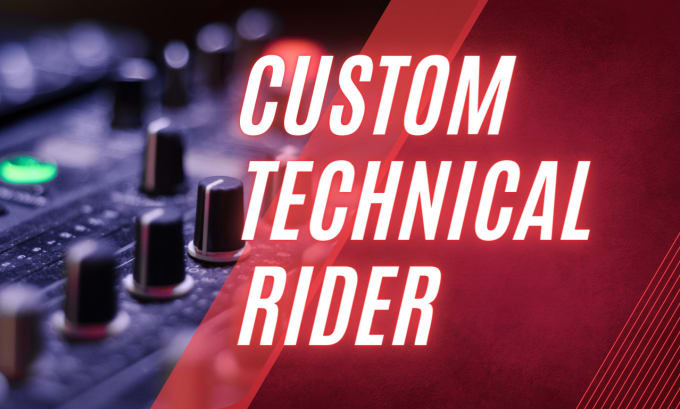 create a professional technical rider and stage plot for your band or show