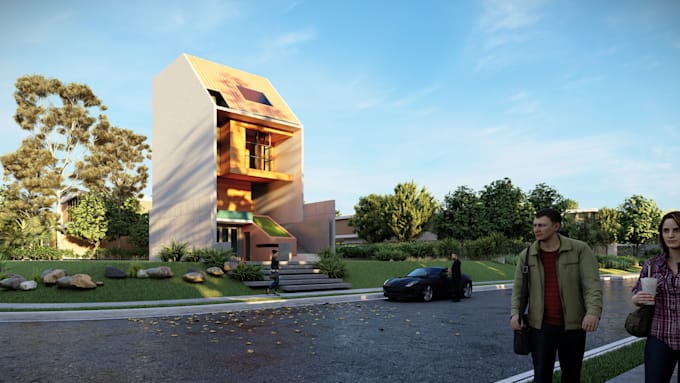 do architecture visualization using lumion and photoshop