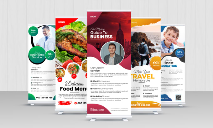 Design printable roll up banner by Minhaj_ahmed00 | Fiverr