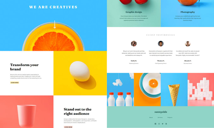 develop modern web pages