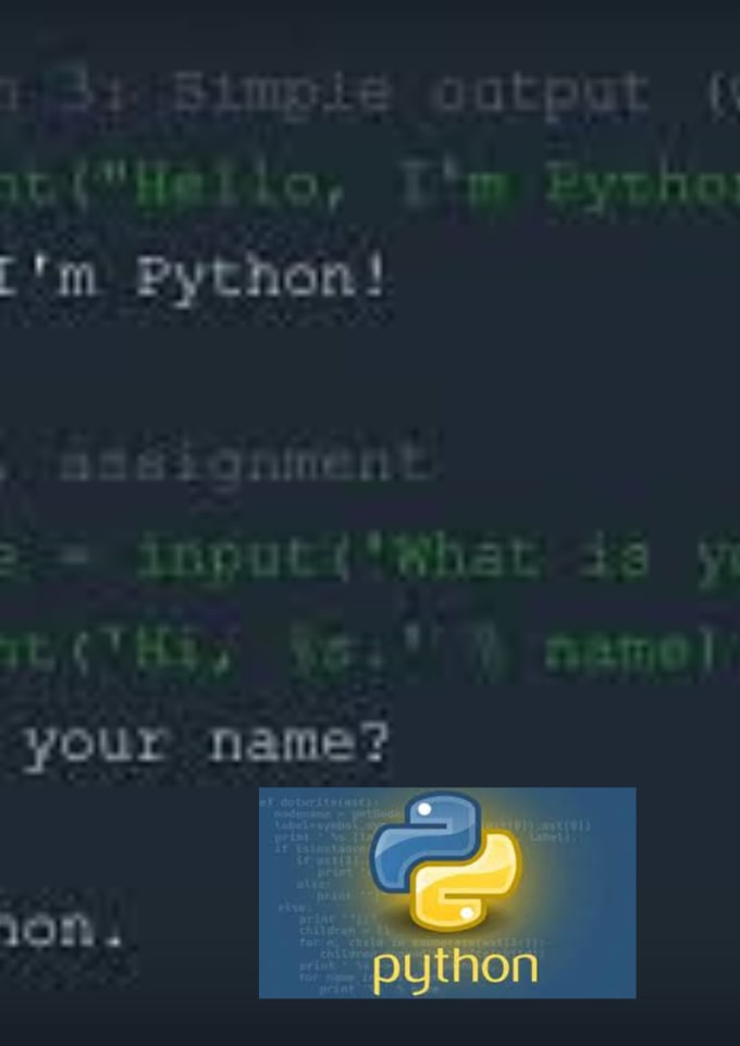 Teach python programming from scratch by Chetanreddy045 | Fiverr