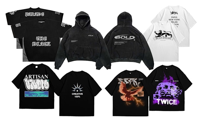 design custom apparel including tshirt, hoodie and merch
