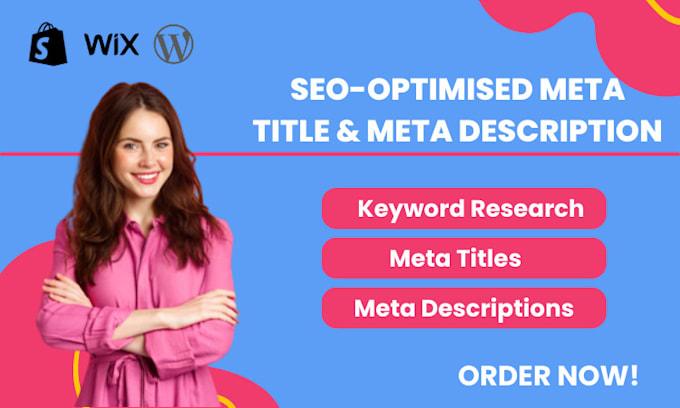 write SEO meta titles, meta descriptions and keyword research