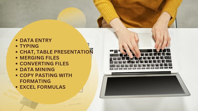 do all types of data entry and data managing