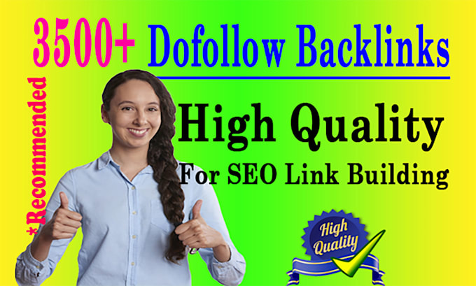 build high quality dofollow backlinks for SEO link building