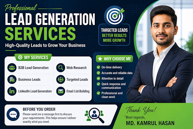 provide b2b lead and targeted email list