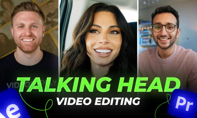 edit the youtube talking head video with motion graphics