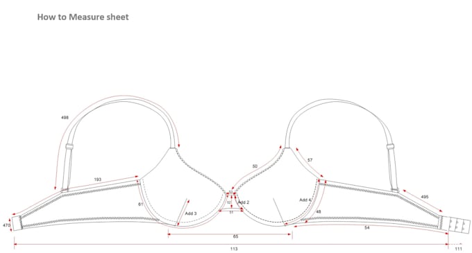 design and make graded patterns for any lingerie product