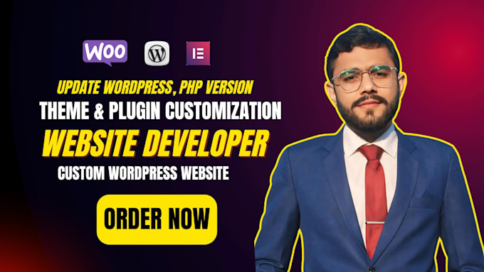 Update php, wordpress and do plugin and theme customization as website ...