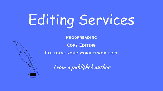proofread and copy edit your book manuscript