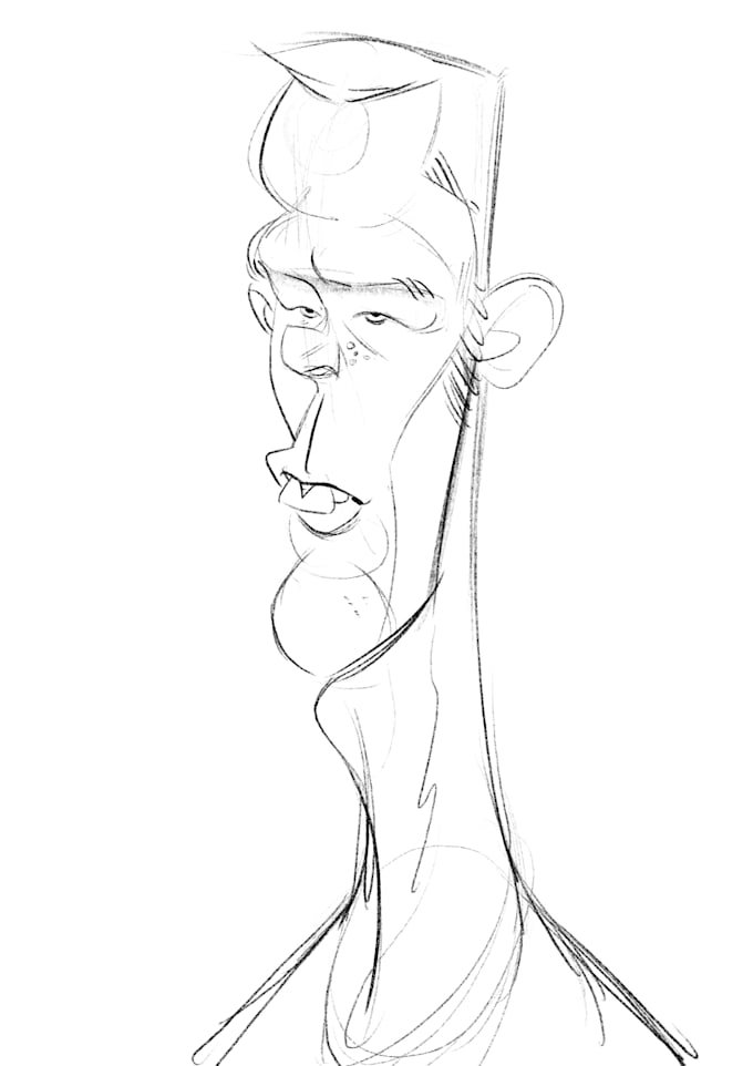 sketch your characters in my funny style