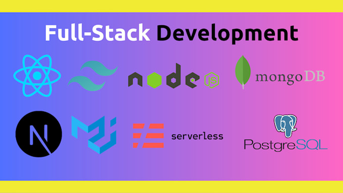 develop websites using react, next, node, mongodb, postgresql