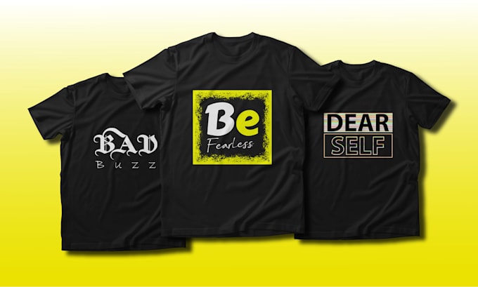 create typography t shirt design for print