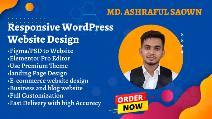 design responsive wordpress landing page using elementor pro