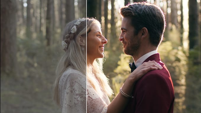 do professional cinematic color grading  in davinci resolve