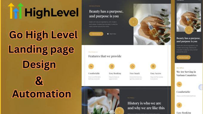 Design go high level landing page go high level sales funnel automation