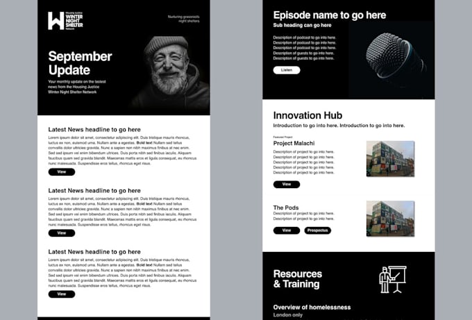 design responsive editable email template newsletter