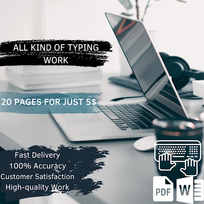 Do a fast typing job by Redaelgadida Fiverr
