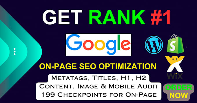 do complete on page SEO optimization service for google ranking