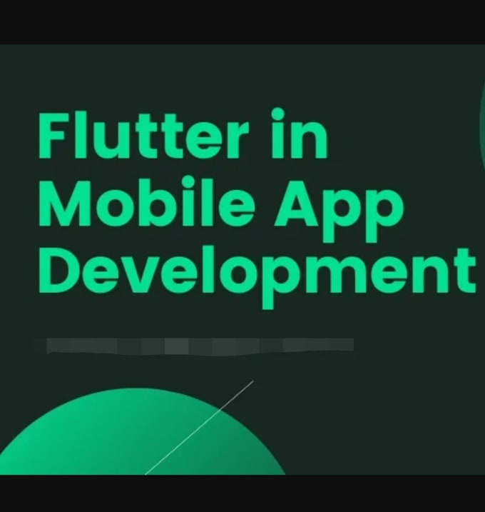 Do flutter mobile app development, building mobile app, flutter app ...
