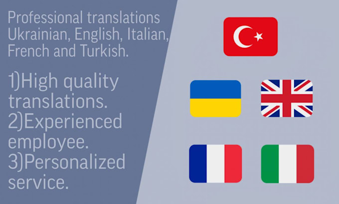 translate articles, texts in several languages