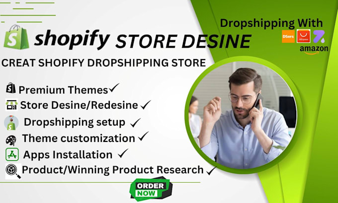 create shopify dropshipping store or a shopify website
