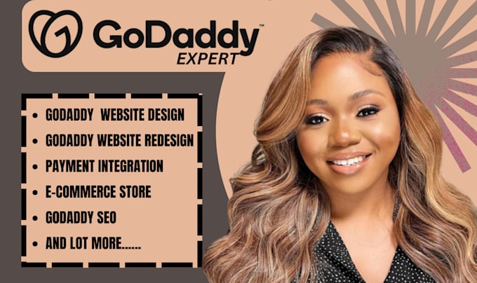 Top 10! I will design godaddy website design godaddy website redesign, godaddy seo  for $20
