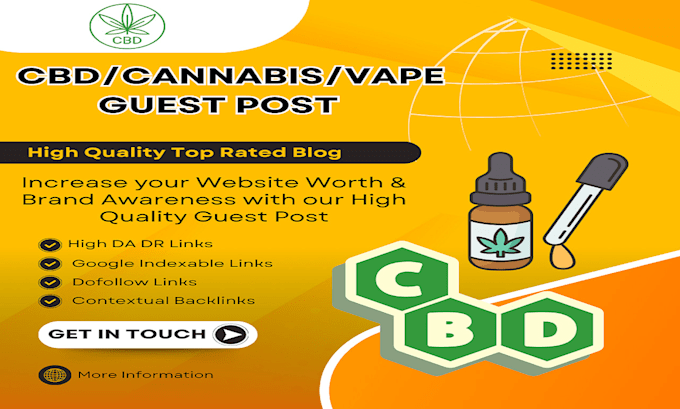 give premium guest post on cannabis, marijuana or cbd sites